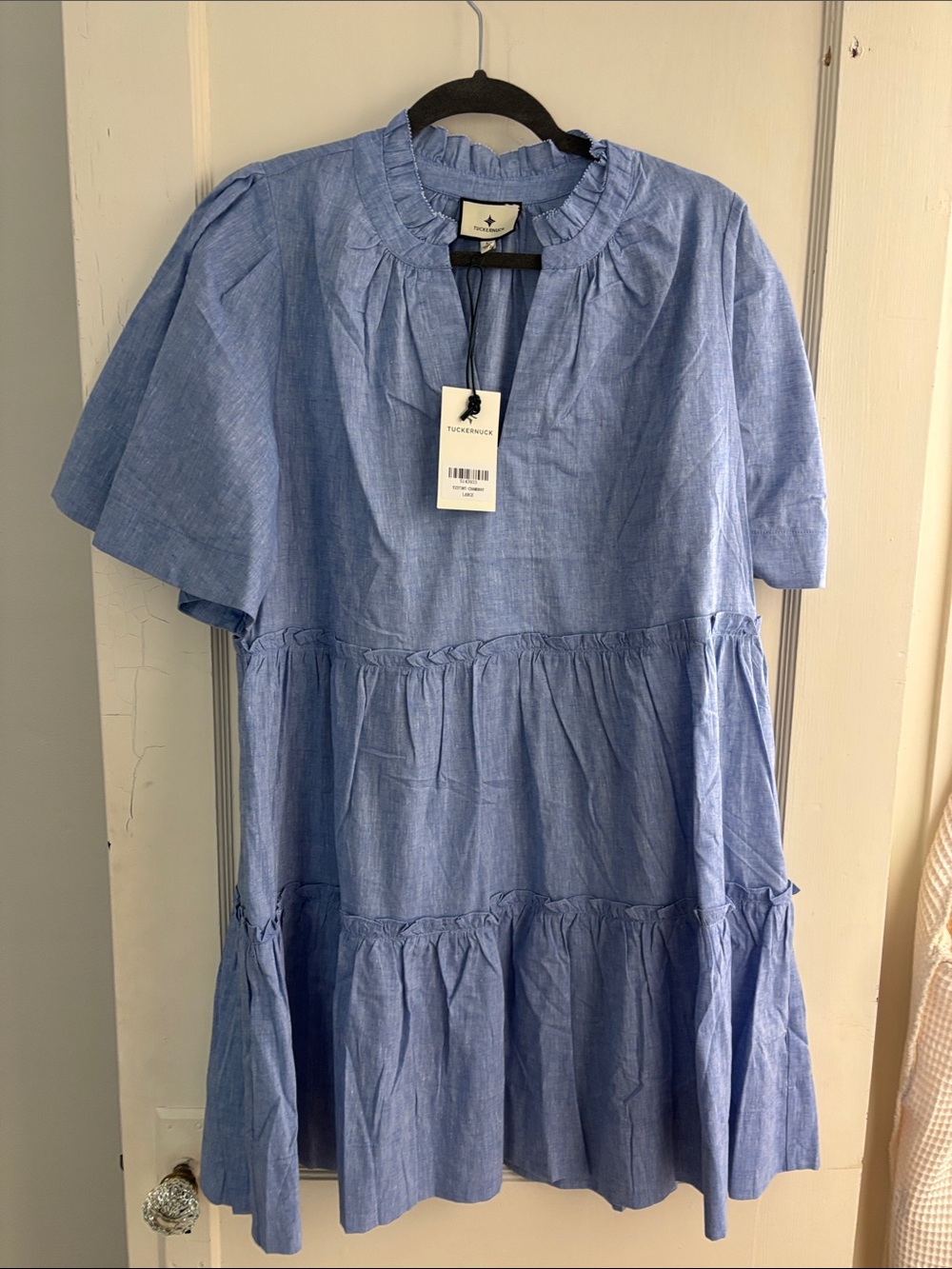 Tucker + Tate Light Blue Tiered Mini Dress